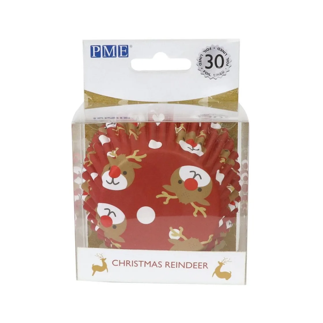 PME Cupcake Vormpjes Rendier 30 stuks* Bakvormen Papier
