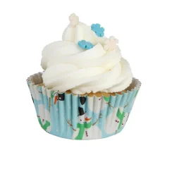PME Cupcake Vormpjes Sneeuwpop 30 stuks* Bakvormen Papier