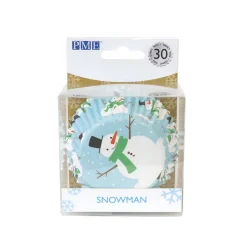 PME Cupcake Vormpjes Sneeuwpop 30 stuks* Bakvormen Papier