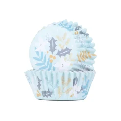 PME Cupcake Vormpjes Winter Bloemen 30 stuks*** Bakvormen Papier
