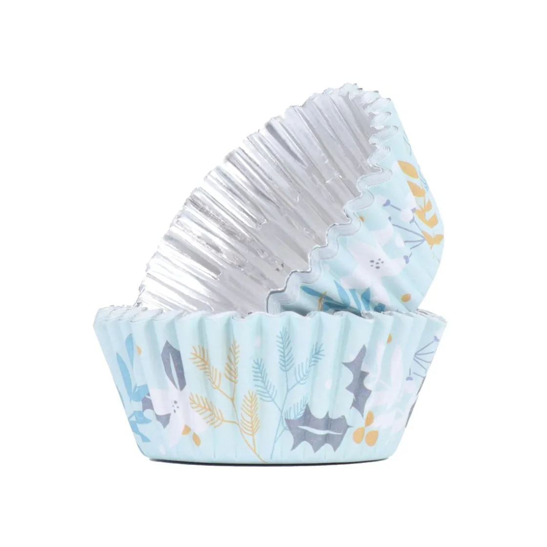 PME Cupcake Vormpjes Winter Bloemen 30 stuks*** Bakvormen Papier