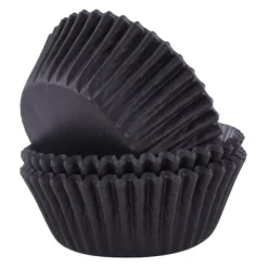 PME Cupcake Vormpjes Zwart 60 stuks* Bakvormen Papier