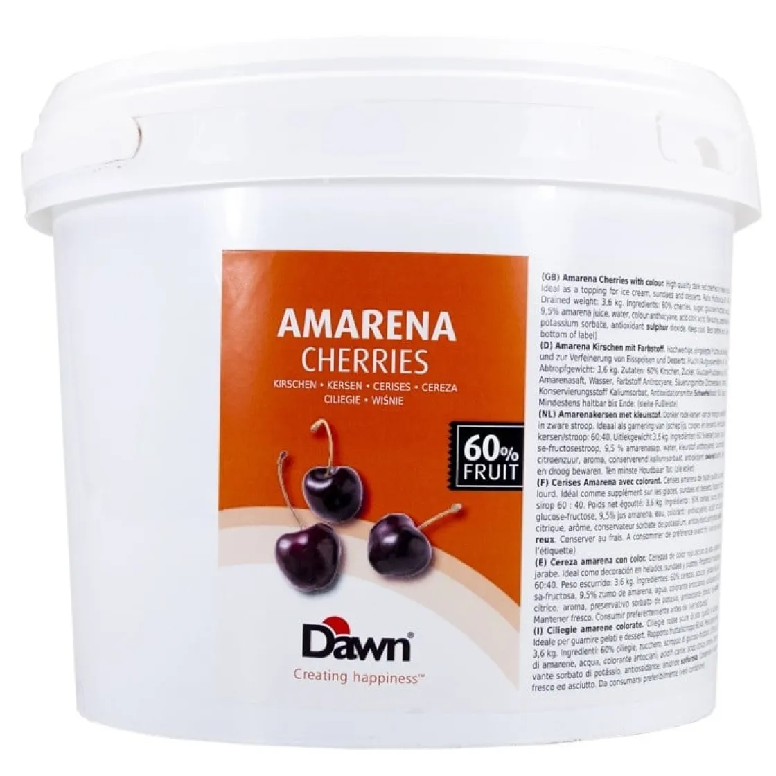 Dawn Amarena Kersen 6kg* Fruit En Vanille|Fruitvullingen