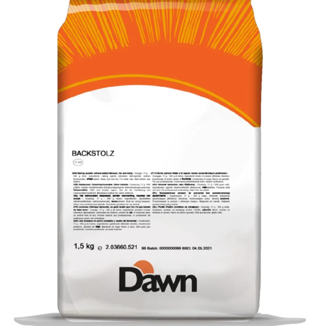 Dawn Bakpoeder Backstolz 1,5kg* Hulpstoffen