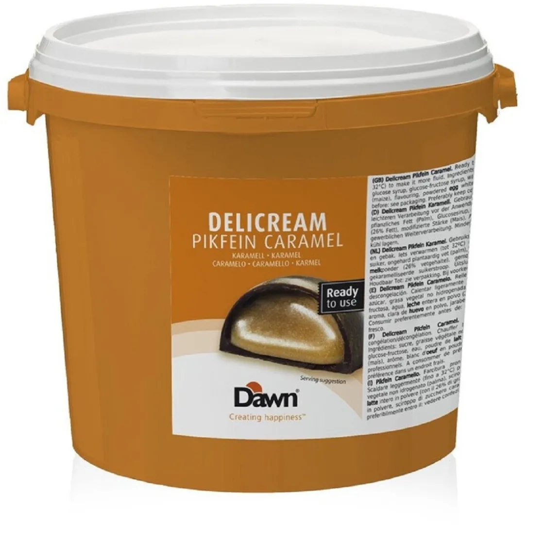 Dawn Delicream Piekfijn Caramel 5kg* Chocolade Vullingen|Bonbonvullingen