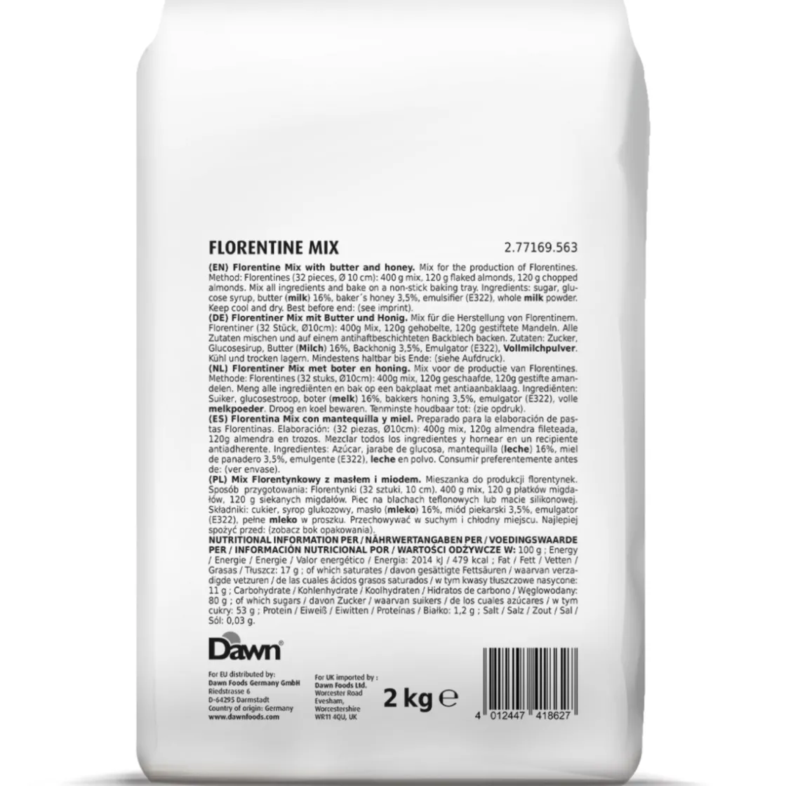 Dawn Florentiner Mix 2kg* Koekmixen|Bekijk Alle Mixen