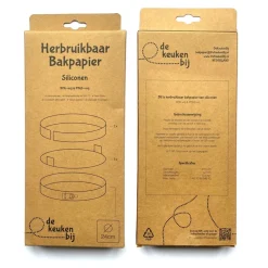 De Keukenbij Herbruikbaar Bakpapier Rond Siliconen Ø24cm* Bakhulpmiddelen
