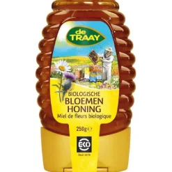 De Traay Bloemenhoning Biologisch 250g*** Suiker En Zout|Smaakstoffen