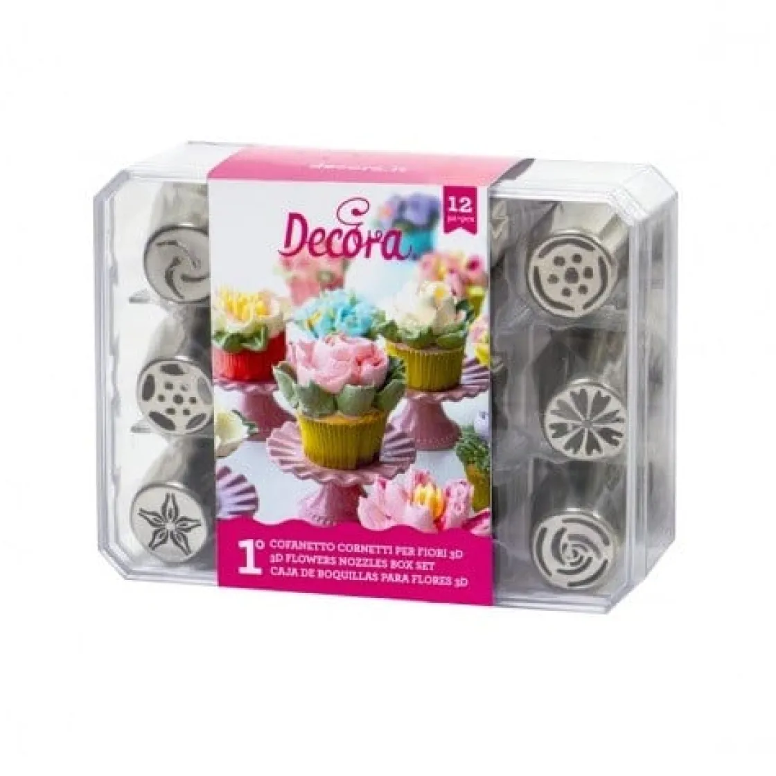 Decora Botercrème Spuitmondjes Set #1 12 stuks* Spuitmondjes