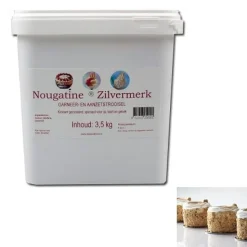 Royal Steensma Decora Nougatine Zilvermerk (20% pinda) 3,5 kg* Ijsdips|Eetbare Strooisels