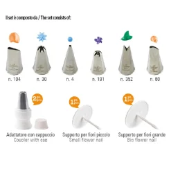 Decora Spuitmondjes Set Bloemen 10st*** Spuitmondjes