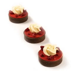 Dobla Chocolade Roos Wit (15 stuks)* Chocolade Decoraties|Chocolade Decoraties