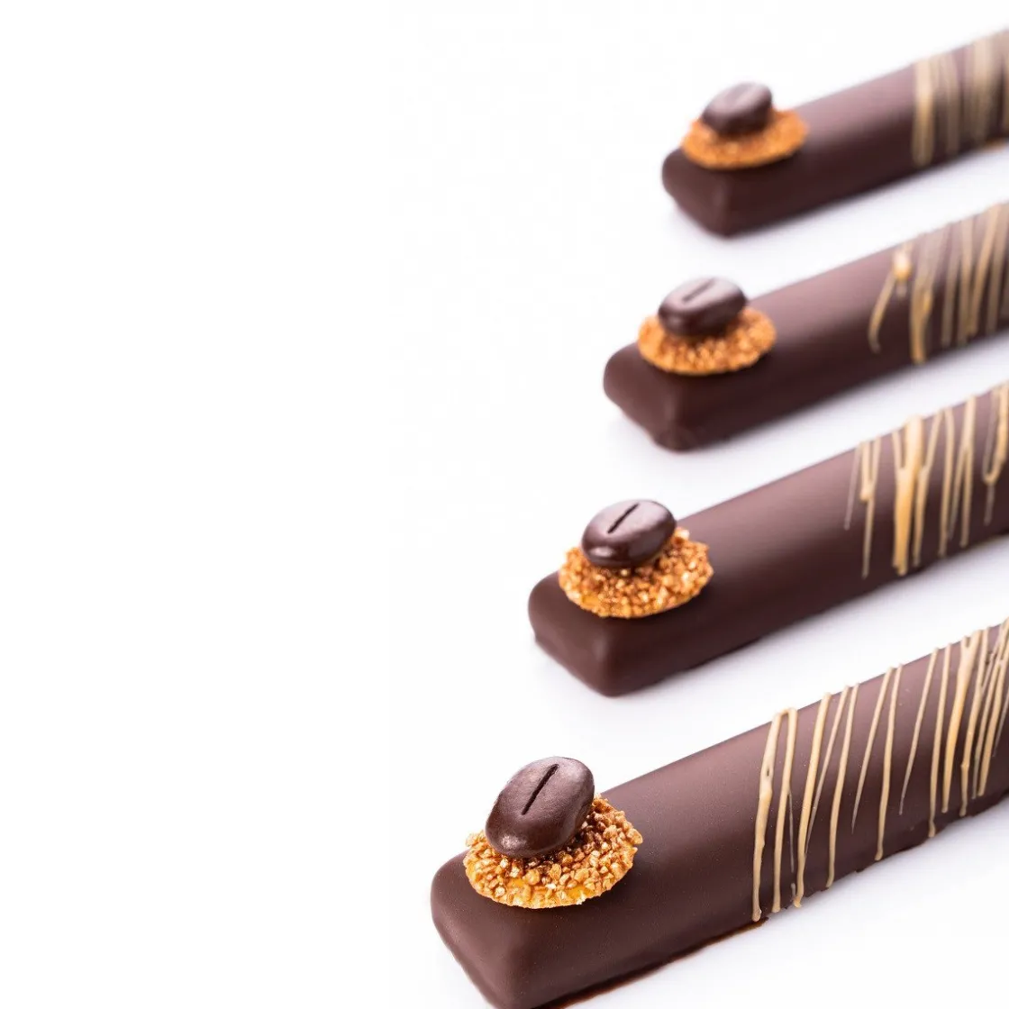 Dobla Chocoladedecoratie Crumble Brons (486 stuks)* Figuur Decoraties|Chocolade Decoraties