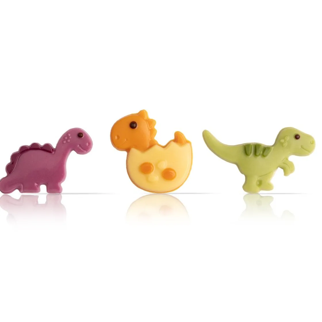 Dobla Chocoladedecoratie Dinosaurus Assortiment (90 stuks)* Chocolade Decoraties|Chocolade Decoraties
