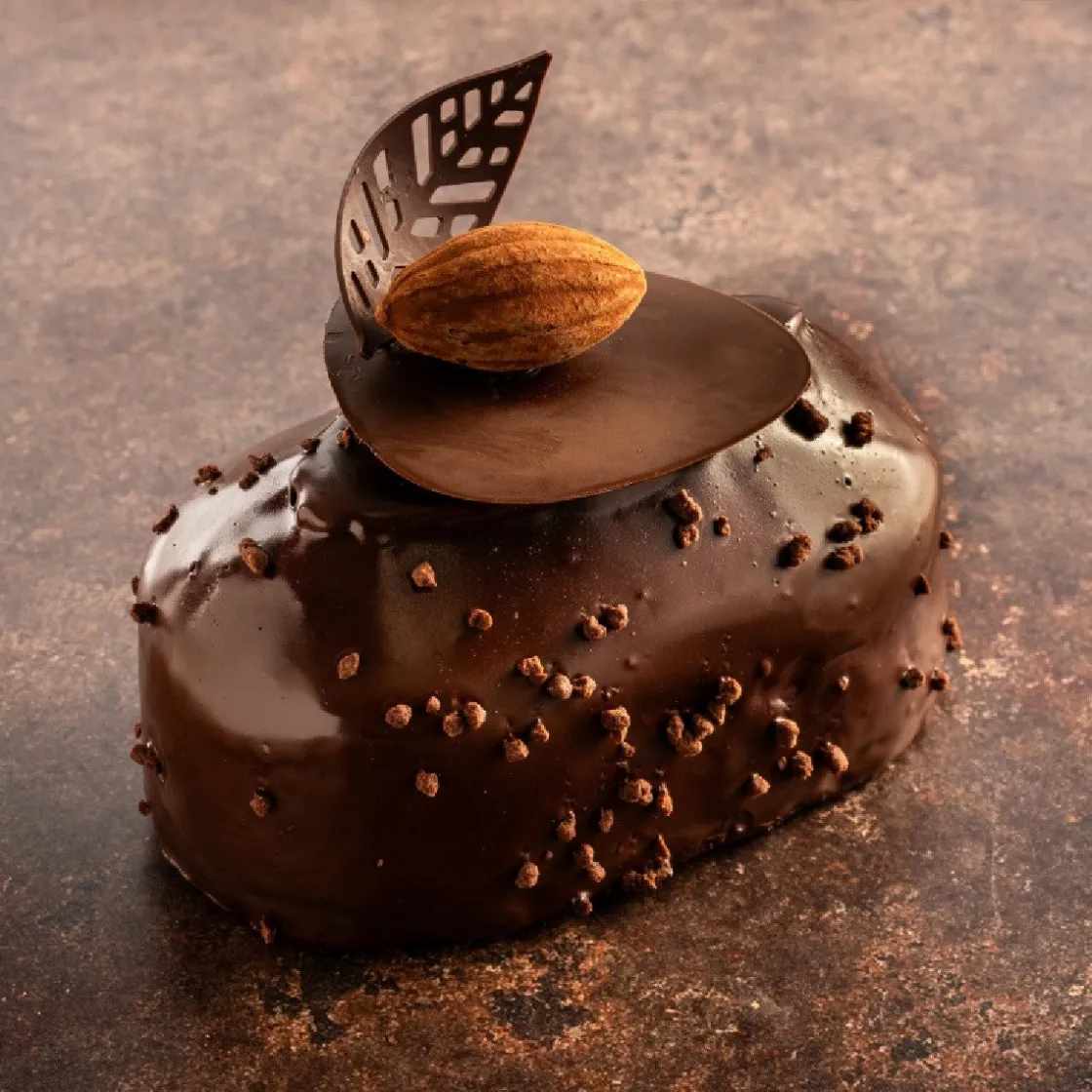 Dobla Chocoladedecoratie Gebogen Blad (96 stuks)* Chocolade Decoraties|Chocolade Decoraties