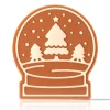 Dobla Chocoladedecoratie Sneeuwbol (144 stuks)* Figuur Decoraties|Chocolade Decoraties