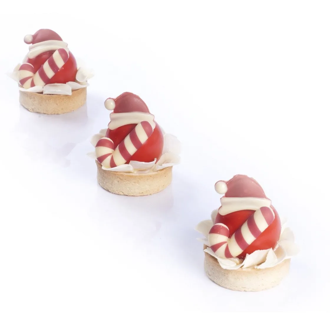 Dobla Chocoladedecoratie Kerstman Muts (218 stuks)* Figuur Decoraties|Chocolade Decoraties