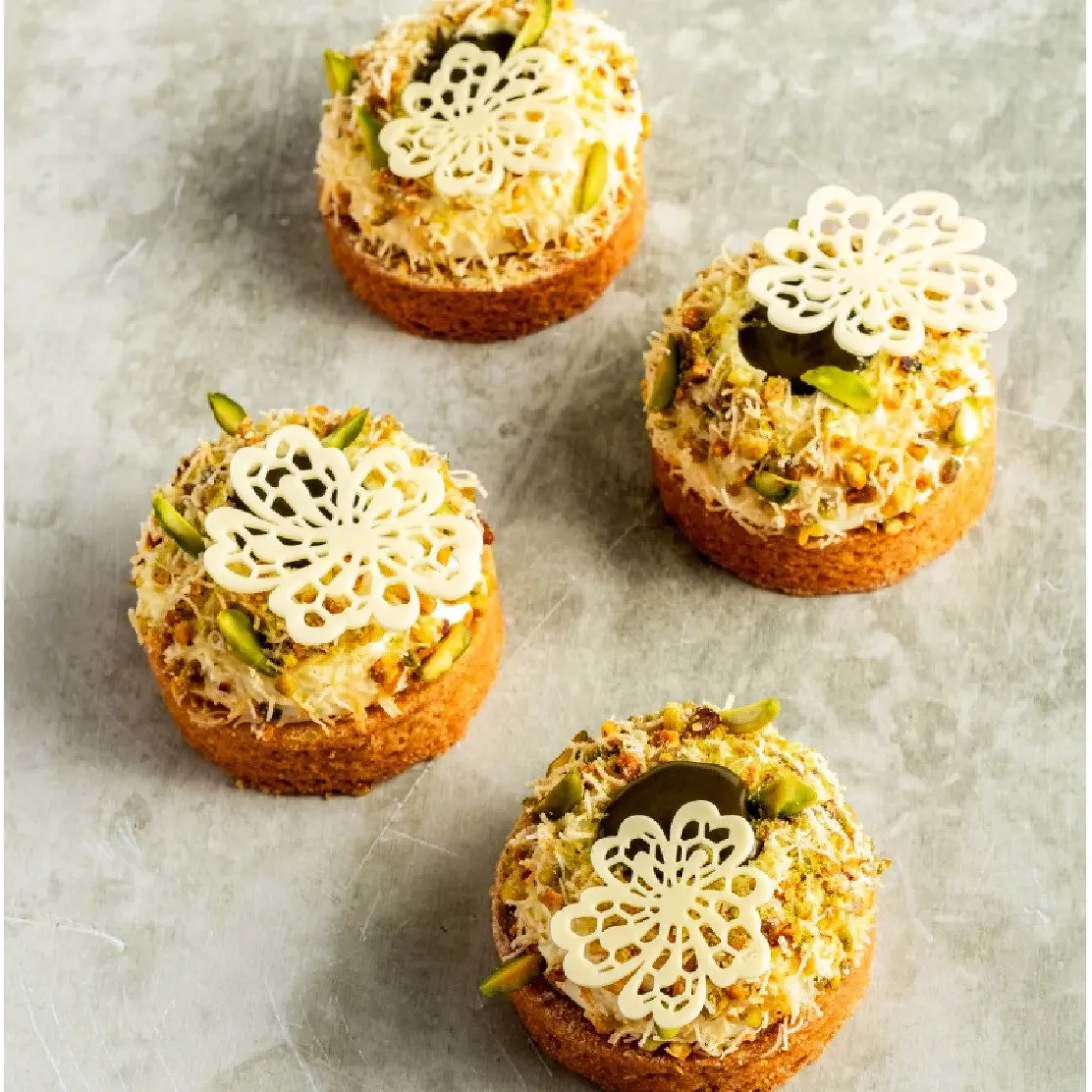 Dobla Chocoladedecoratie Lace Bloemen Wit (96 stuks)* Chocolade Decoraties|Chocolade Decoraties