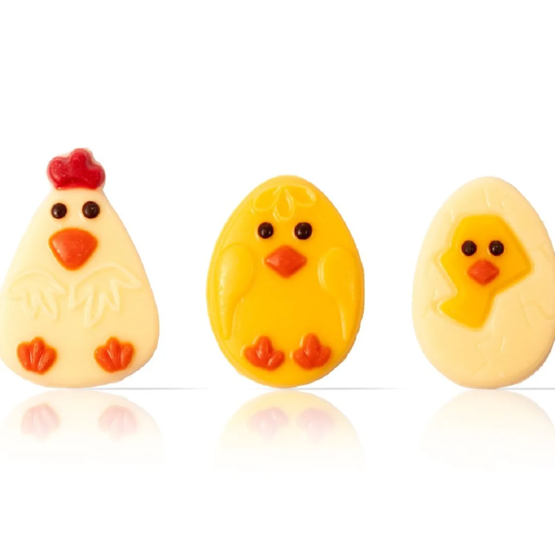 Dobla Chocoladedecoratie Kippen & Kuikens (240 stuks)* Figuur Decoraties|Chocolade Decoraties