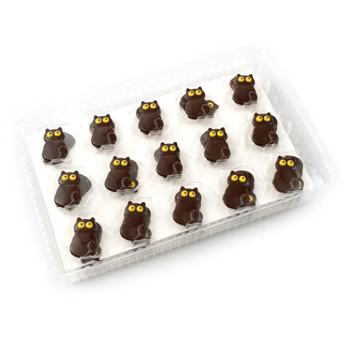 Dobla Chocoladedecoratie Zwarte Kat (90 stuks)* Figuur Decoraties|Chocolade Decoraties