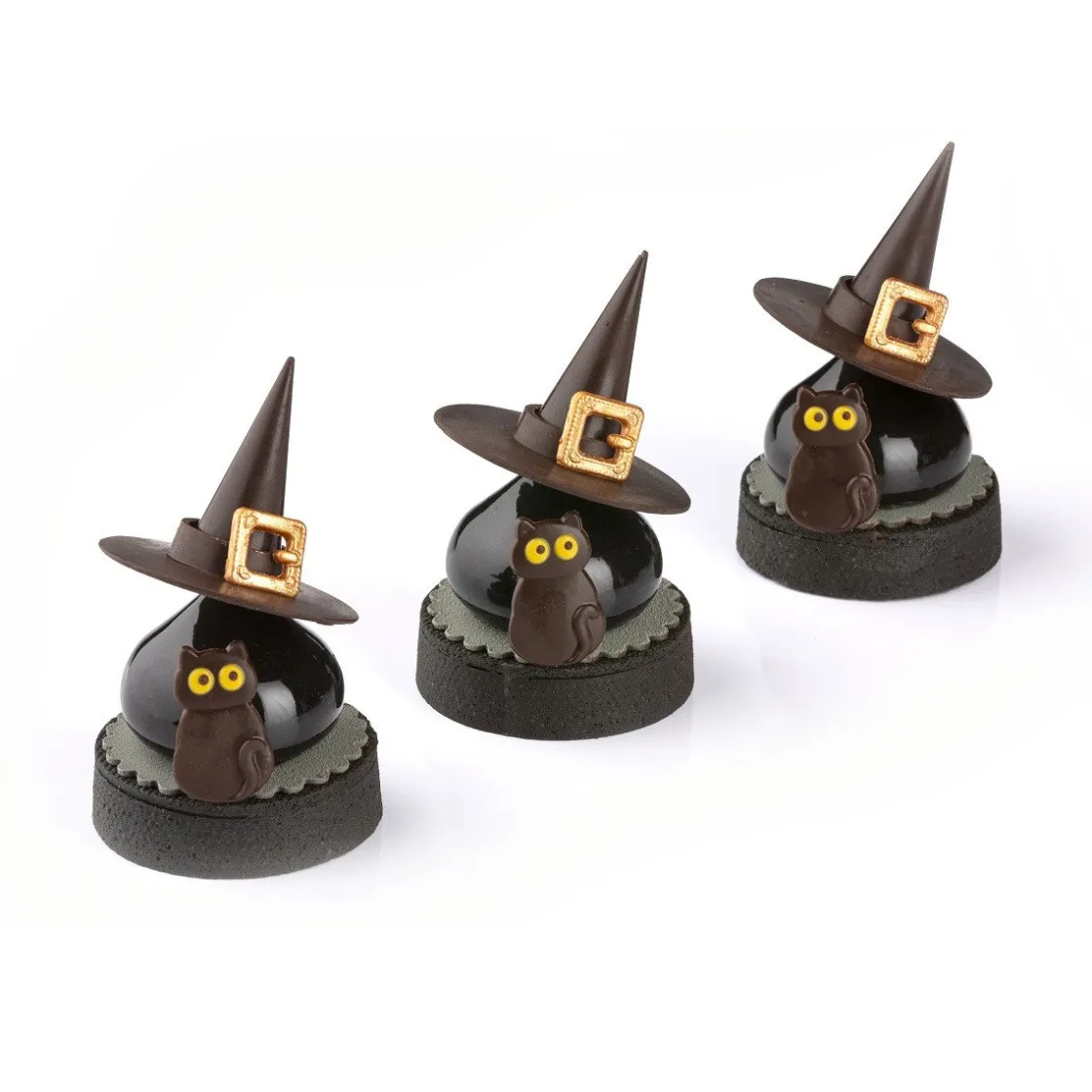 Dobla Chocoladedecoratie Zwarte Kat (90 stuks)* Figuur Decoraties|Chocolade Decoraties