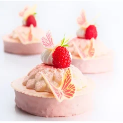 Dobla Chocoladedecoratie Vlinders Roze/Wit (120 stuks)* Chocolade Decoraties|Chocolade Decoraties