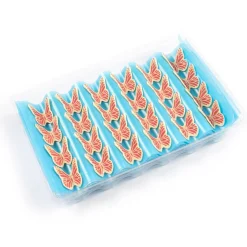 Dobla Chocoladedecoratie Vlinders Roze/Wit (120 stuks)* Chocolade Decoraties|Chocolade Decoraties
