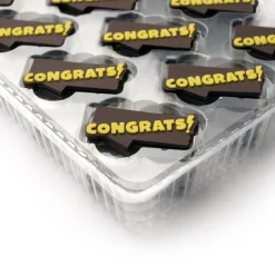 Dobla Chocoladedecoratie Congrats! (150 stuks)* Figuur Decoraties|Chocolade Decoraties