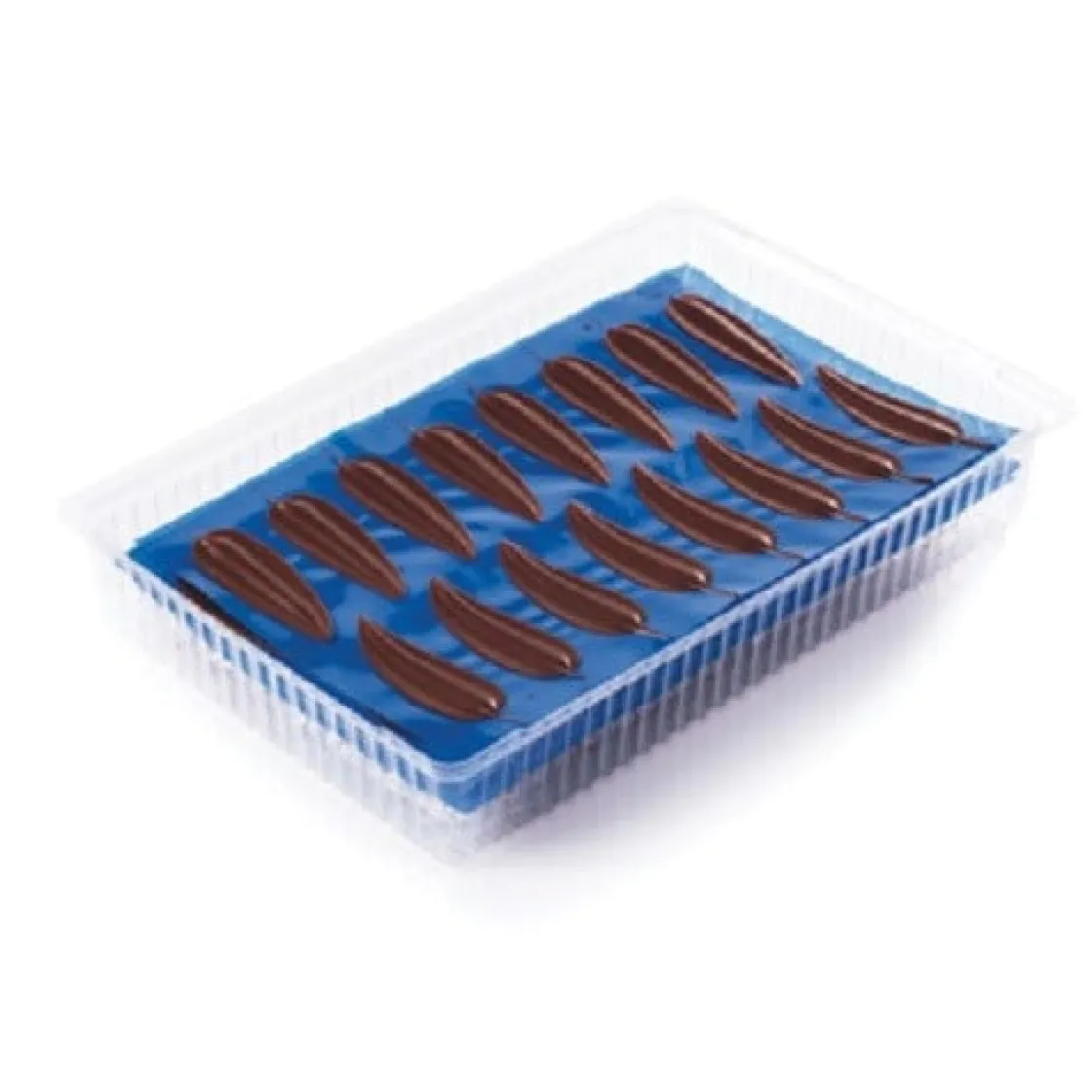 Dobla Chocoladedecoratie Blaadjes Wit, Melk en Puur 160st.* Chocolade Decoraties|Chocolade Decoraties