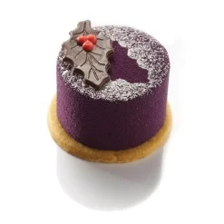 Dobla Chocoladedecoratie Hulstblad Puur met Bes (182 stuks)* Figuur Decoraties|Chocolade Decoraties