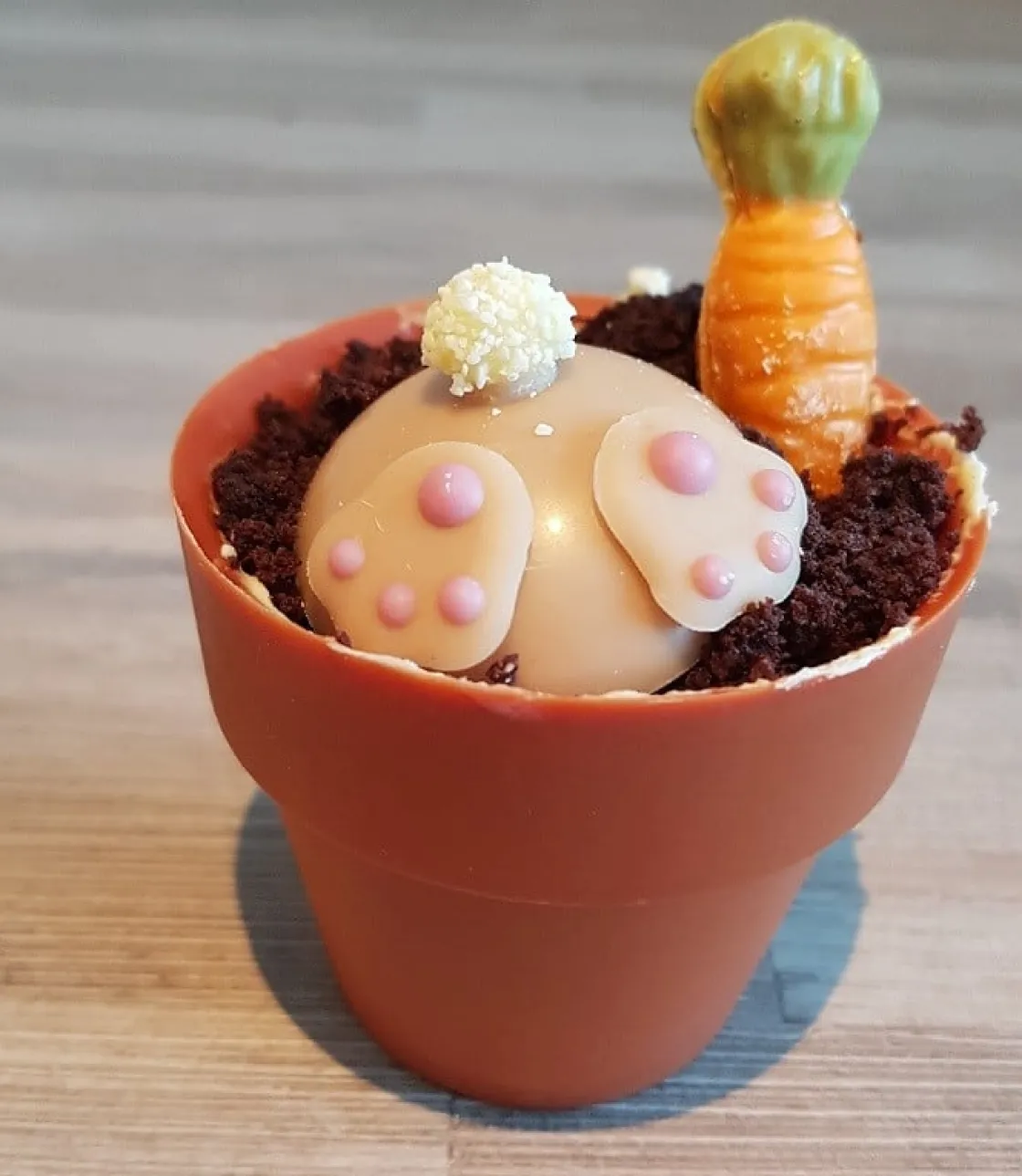 Dobla Chocoladedecoratie Bloempot Mini (24 stuks)* Chocolade Decoraties|Chocolade Decoraties