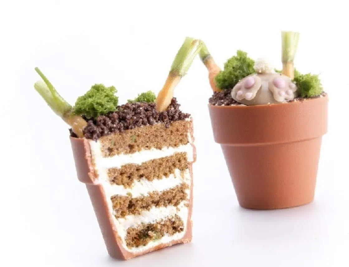 Dobla Chocoladedecoratie Bloempot Mini (24 stuks)* Chocolade Decoraties|Chocolade Decoraties