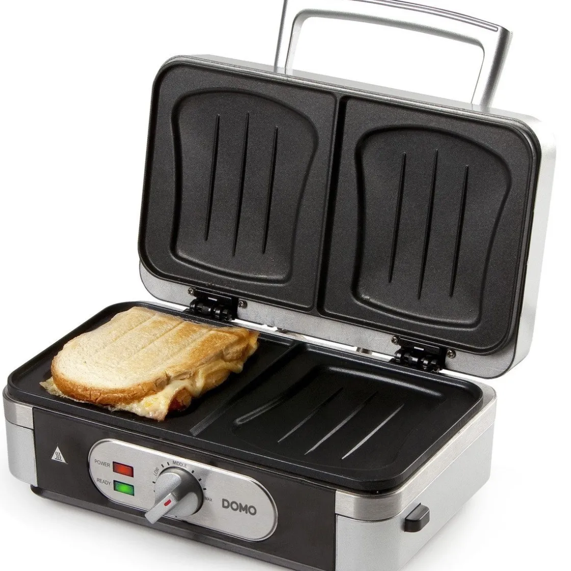 Domo Snackmaker 3-in-1 (Tosti-Grill-Wafel)* Bak- En Kookapparaten