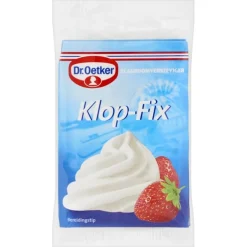 Dr. Oetker Klop-Fix (slagroomversteviger) 24g (3x8g)* Hulpstoffen
