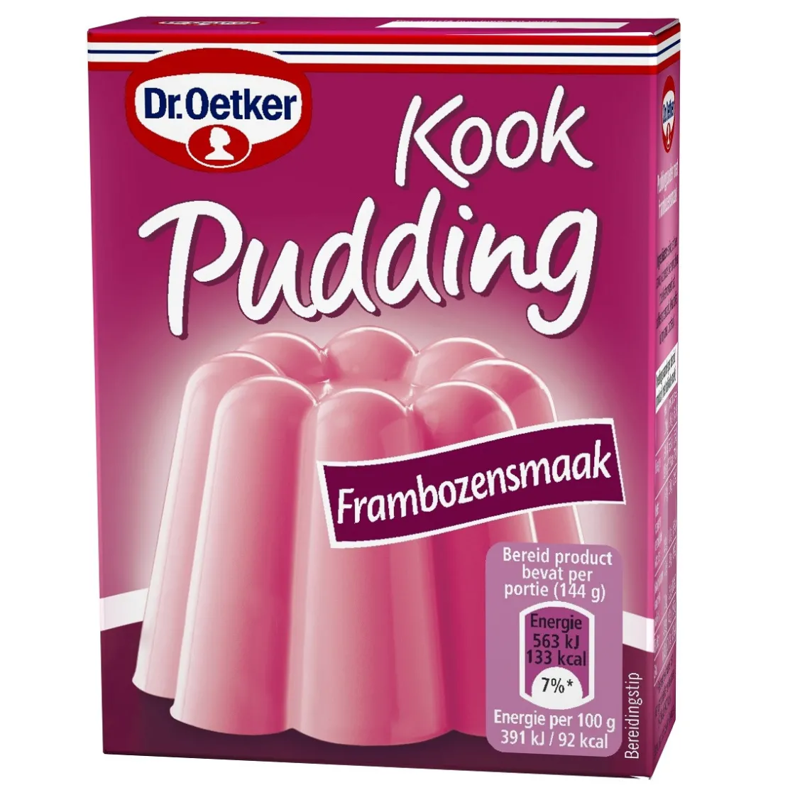 Dr. Oetker Kookpudding Framboos 75g* Dessertmixen|Roompoeders