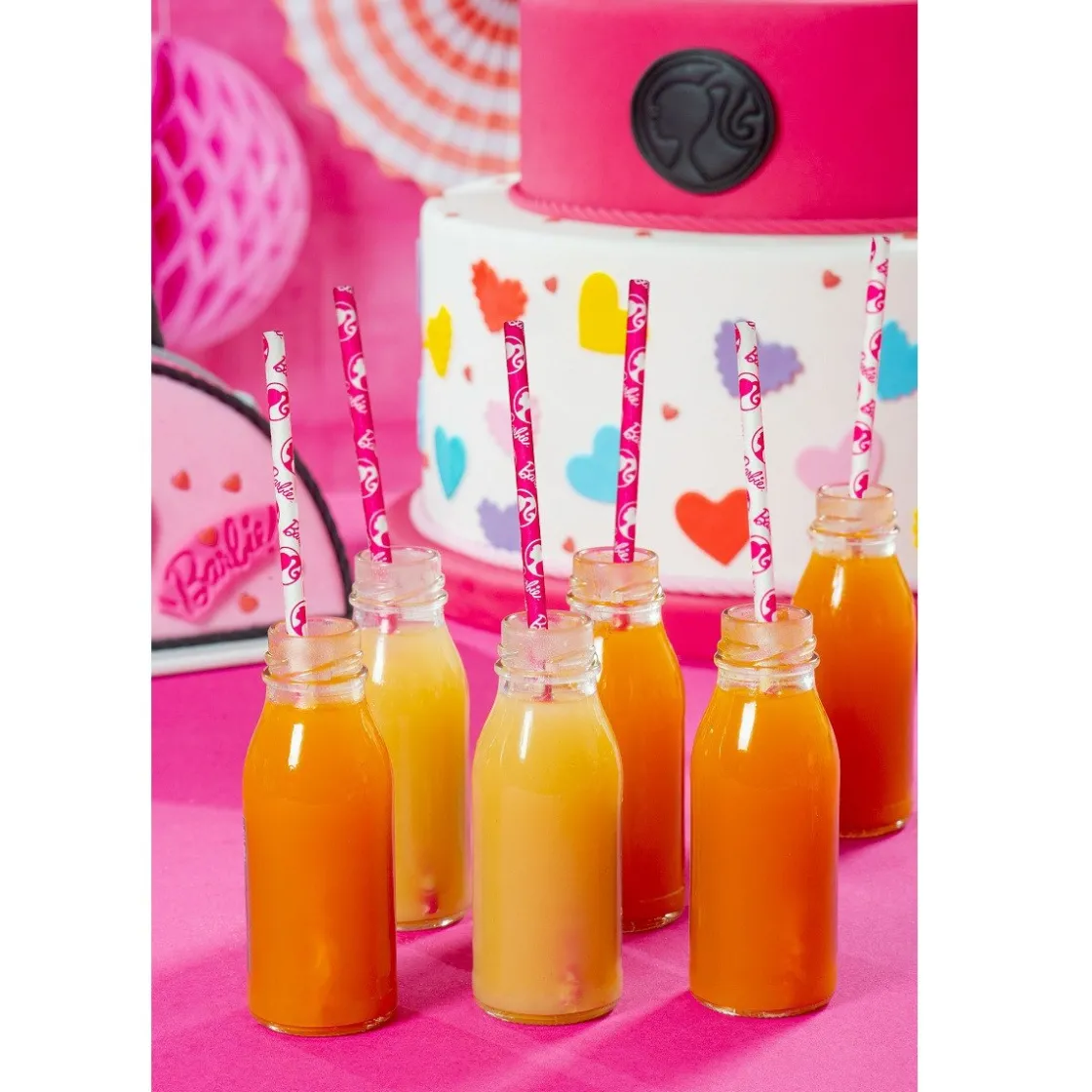 Decora Drinkrietjes Papier Barbie 80st.* Ijs En Dessert Verpakkingen