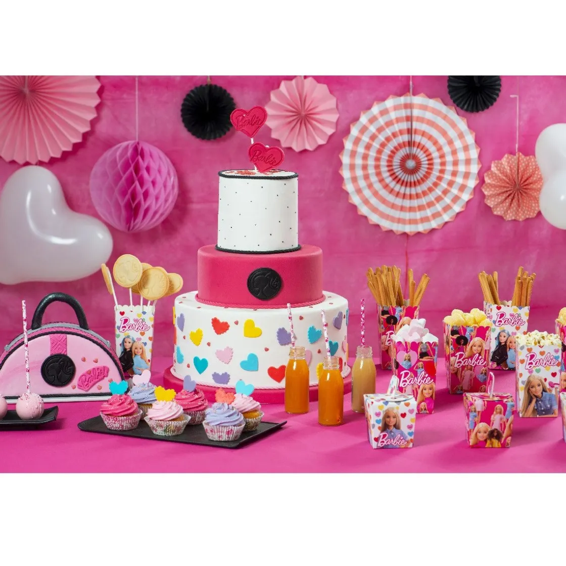 Decora Drinkrietjes Papier Barbie 80st.* Ijs En Dessert Verpakkingen