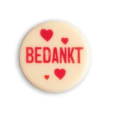 DV Foods DV Chocoladedecoratie Bedankt 175st* Chocolade Decoraties|Chocolade Decoraties