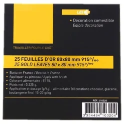 Overig Eetbaar Bladgoud 25 sheets* Figuur Decoraties