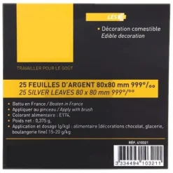Overig Eetbaar Bladzilver 25 sheets* Figuur Decoraties