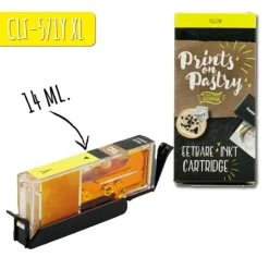 Prints on Pastry Eetbare Inkt Cartridge Geel XL (CLI-571Y)* Eetbare Inkt Cartridges