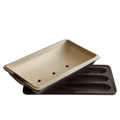 Emile Henry Baguettesvorm Fusain 39x24cm* Speciale Bakvormen