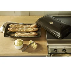 Emile Henry Baguettesvorm Fusain 39x24cm* Speciale Bakvormen