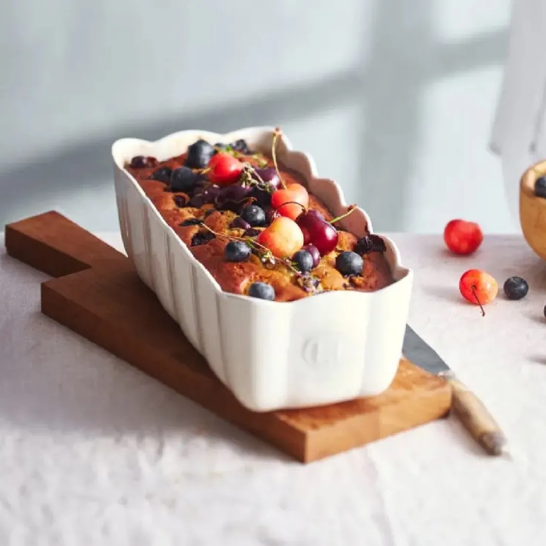 Emile Henry Madeleine Cakevorm Argile 28,5x13cm* Pannen En Schalen|Rechthoekige Bakvormen