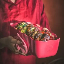 Emile Henry Madeleine Cakevorm Rose Candy 28,5x13cm* Pannen En Schalen|Rechthoekige Bakvormen