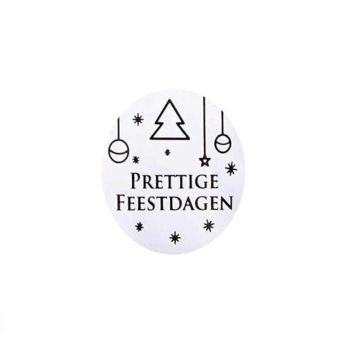 Etiket 'Prettige Feestdagen' 500 stuks* Chocolade Verpakkingen|Bonbon Doosjes