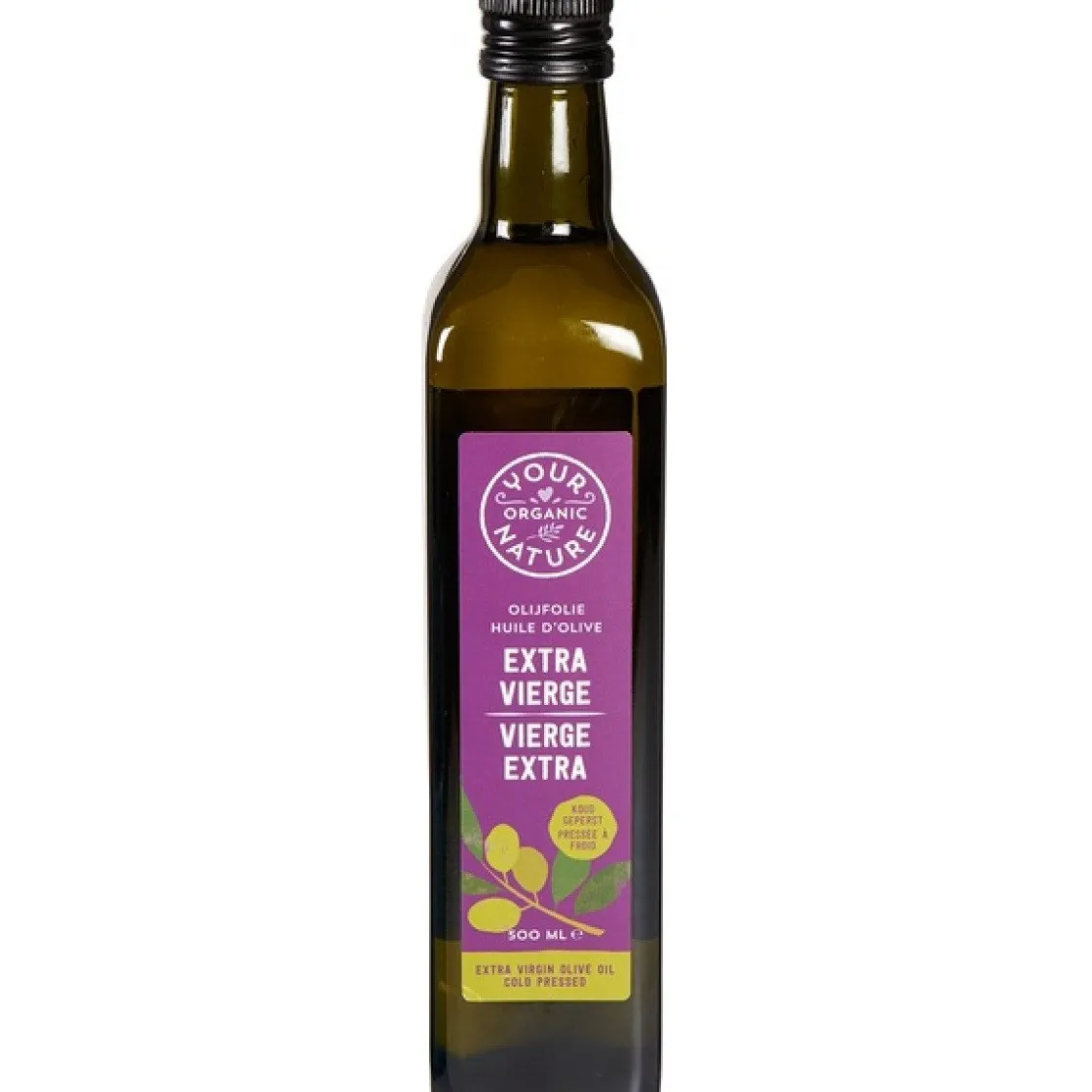 Your Organic Nature Extra Vierge Olijfolie Spaans Biologisch 500ml* Oliën En Vetten