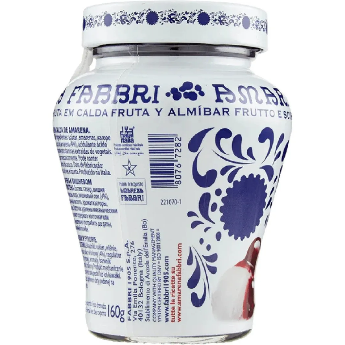 Fabbri Amarena Kersen op Siroop 400g* Fruit En Vanille|Fruitvullingen