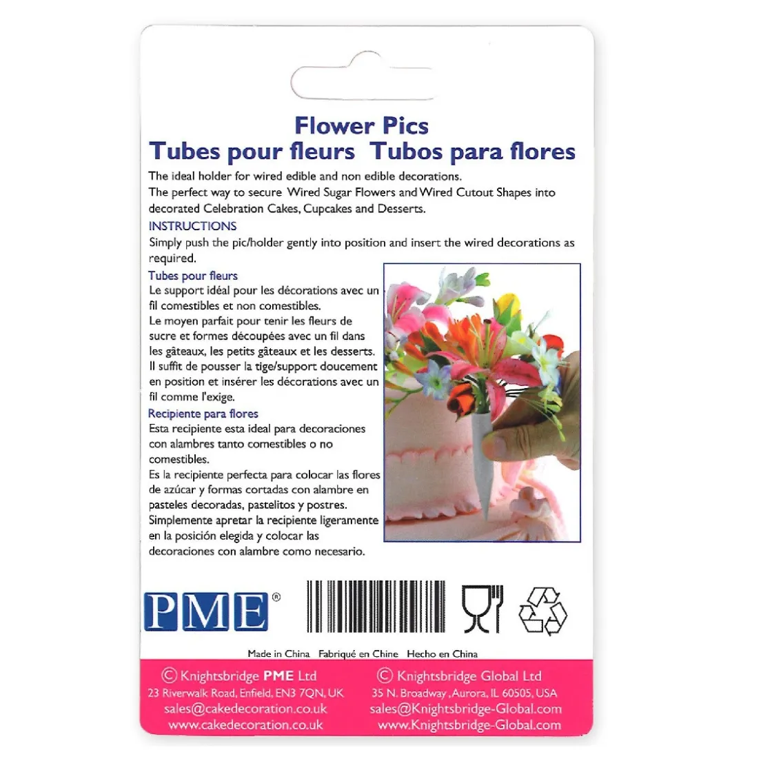 PME Flower Pics Groot 6 stuks* Bloemen Maken