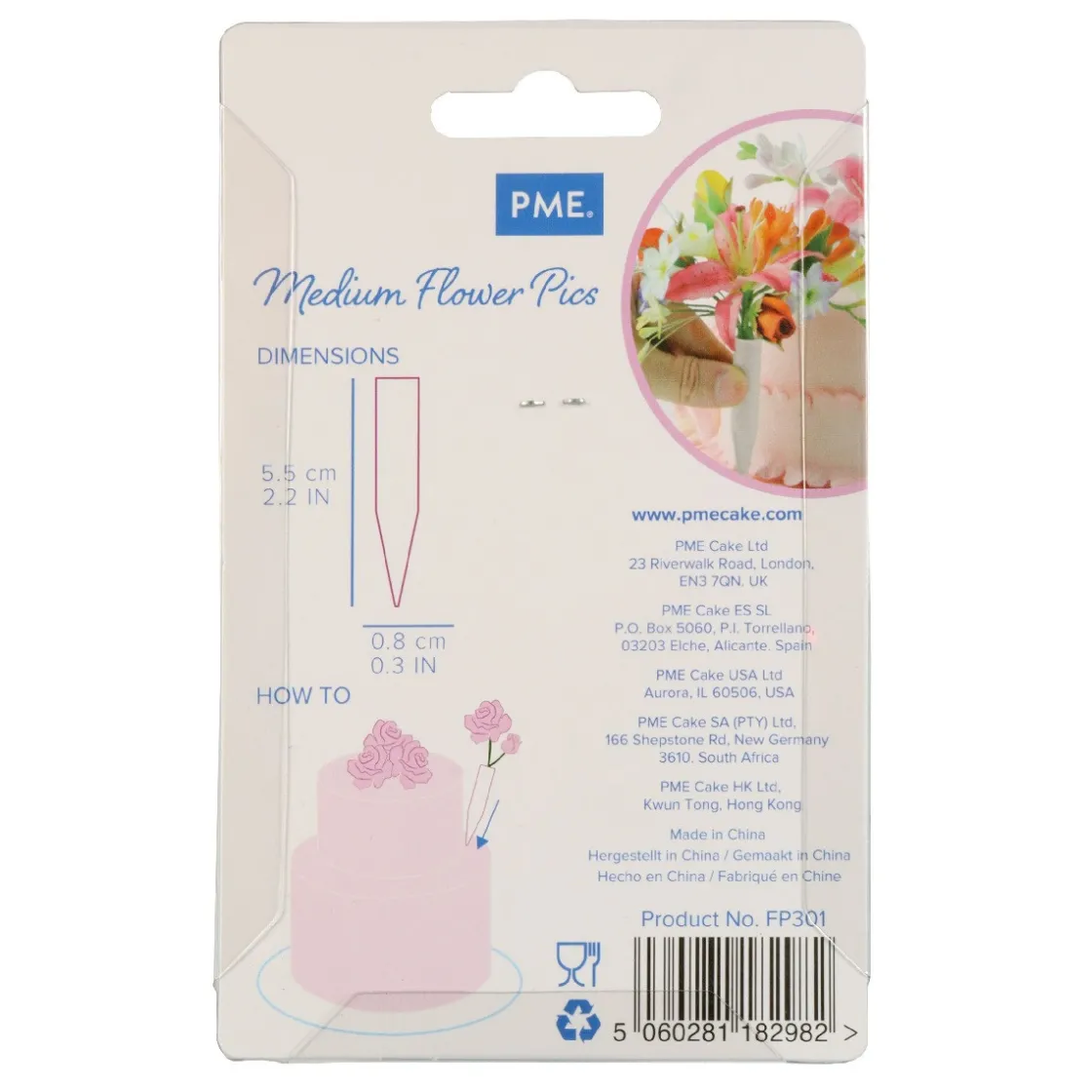 PME Flower Pics Medium 12 stuks* Bloemen Maken